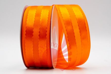 Matte & Glossy Woven Ribbon_orange